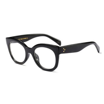 Fekete retro szemüveg - "Nullás"