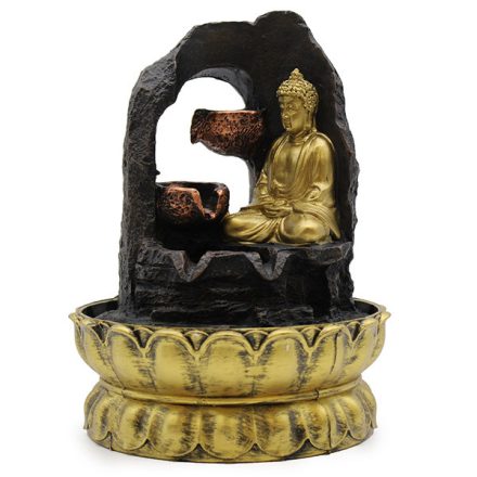 Szobai csobogó – Meditáló Buddha (LED világítással)